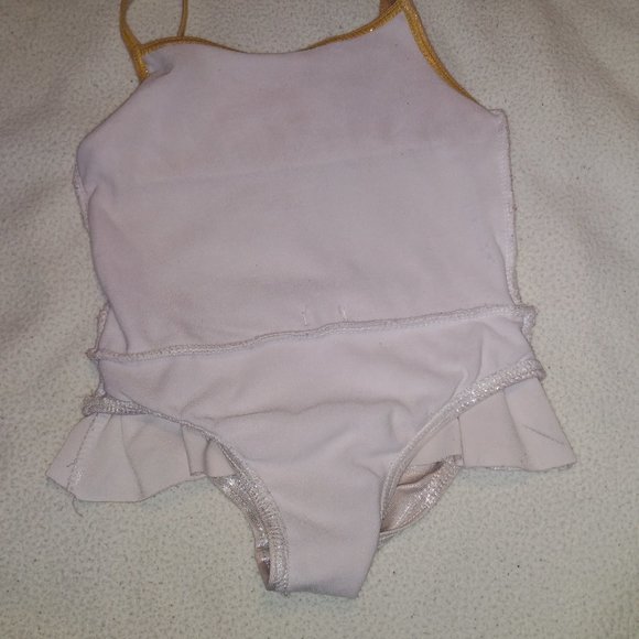 Tropic Sun Girls Swimsuit 2T Silver Gold - Picture 5 of 7